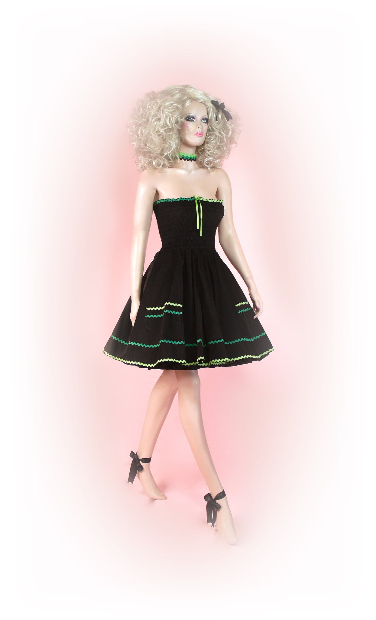 Black Green<br>Radiant Ric Rac Long