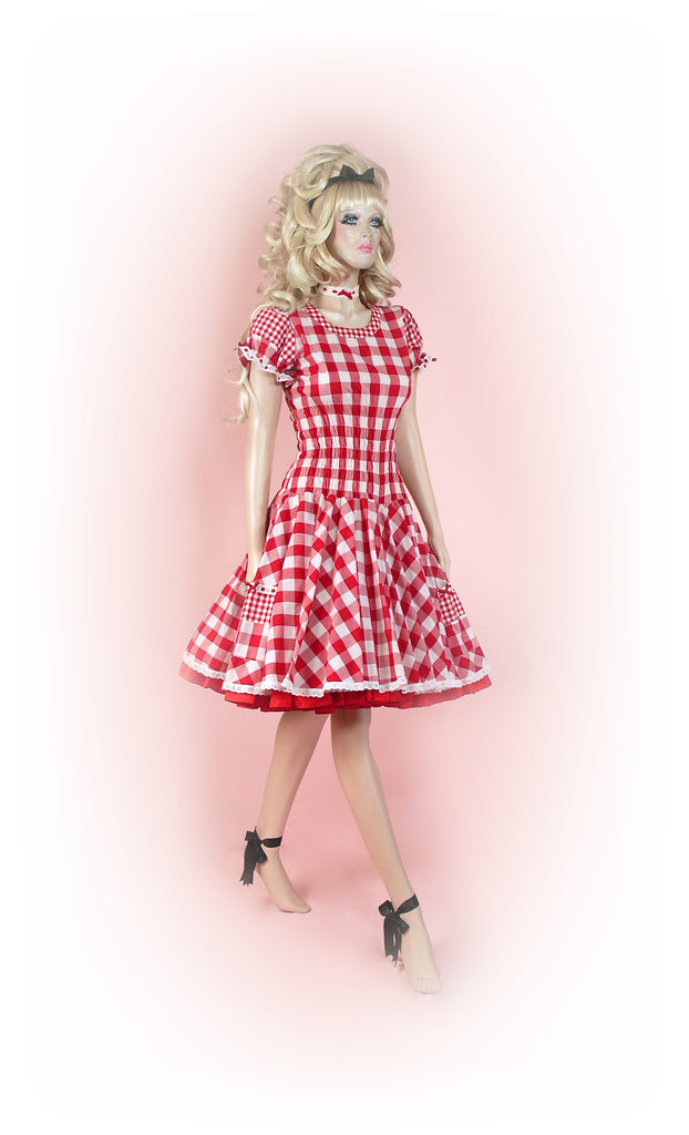 Red<br>Picnic Gingham Long
