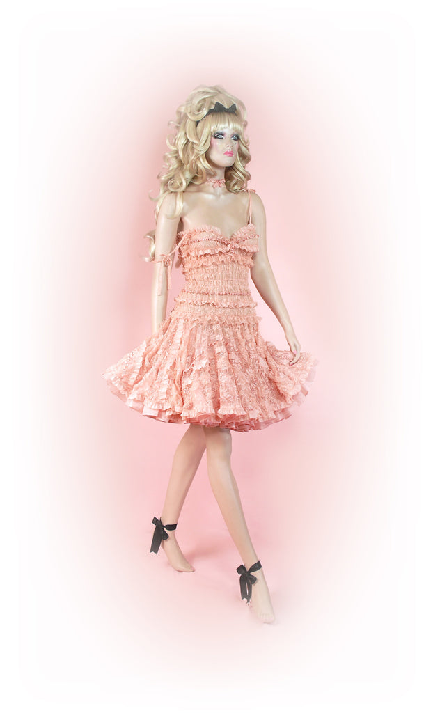 Pink<br>Frilly Lace